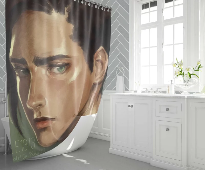 T?shir? Hitsugaya Subzero Master Anime Shower Curtain 1