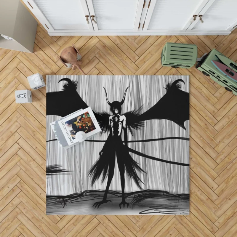 T?shir? Hitsugaya and Hyorinmaru Ice Bond Anime Rug