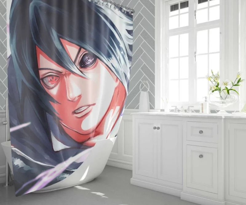 Uchiha Destiny Shinobi Chronicles Anime Shower Curtain 1