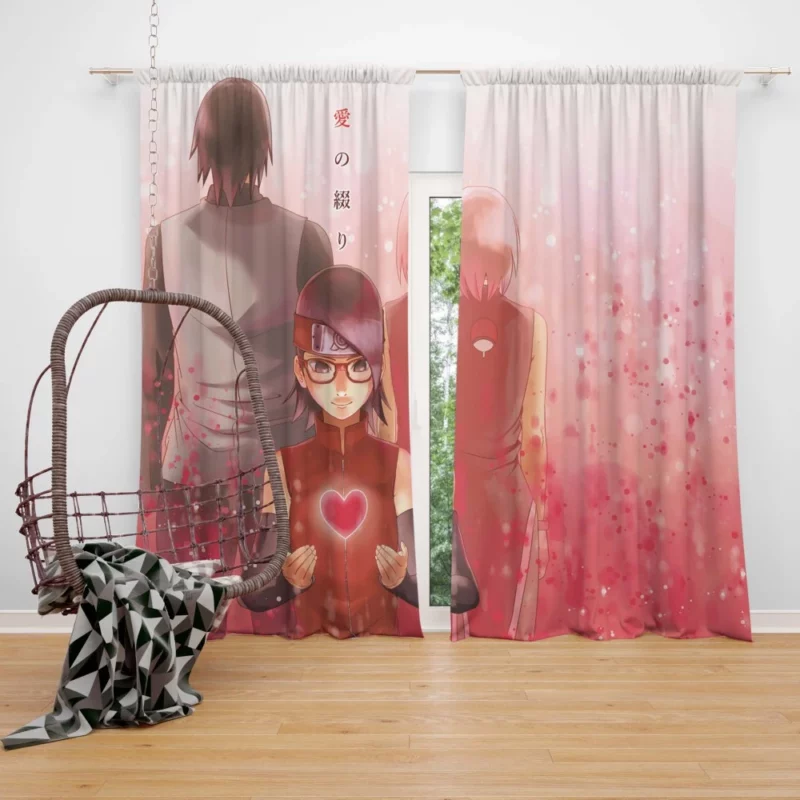 Uchiha Family Legacy Next Generation Anime Curtain