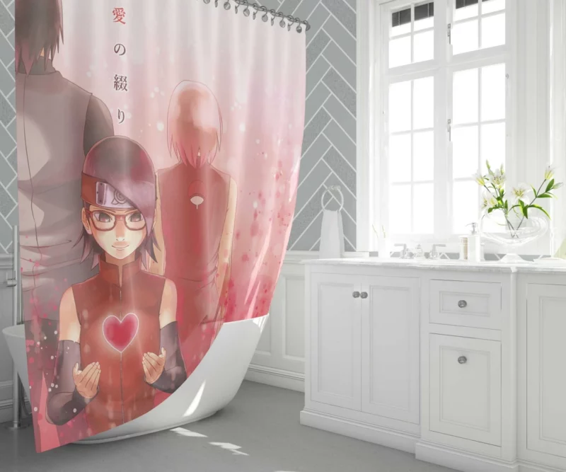 Uchiha Family Legacy Next Generation Anime Shower Curtain 1