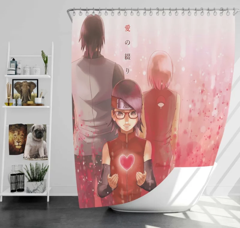 Uchiha Family Legacy Next Generation Anime Shower Curtain