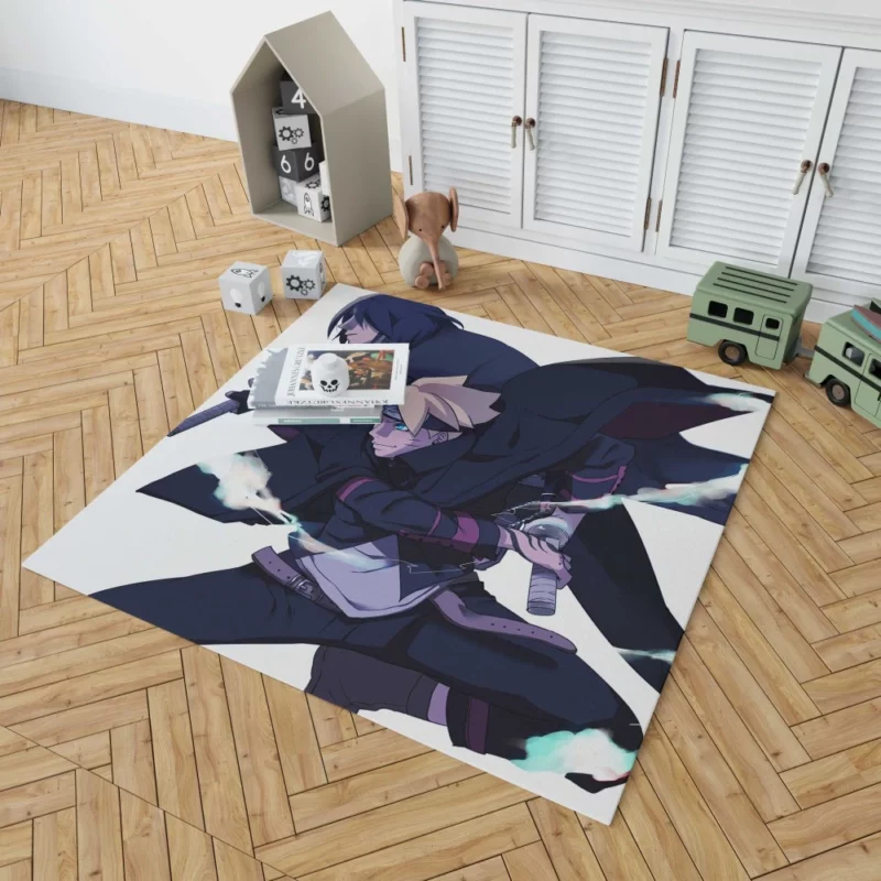 Uchiha Heir Boruto Adventure Anime Rug 1