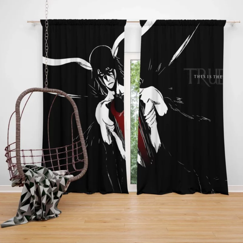 Ulquiorra Cifer Crescent Moon Embrace Anime Curtain