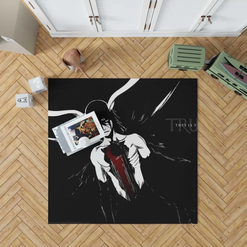 Ulquiorra Cifer Crescent Moon Embrace Anime Rug