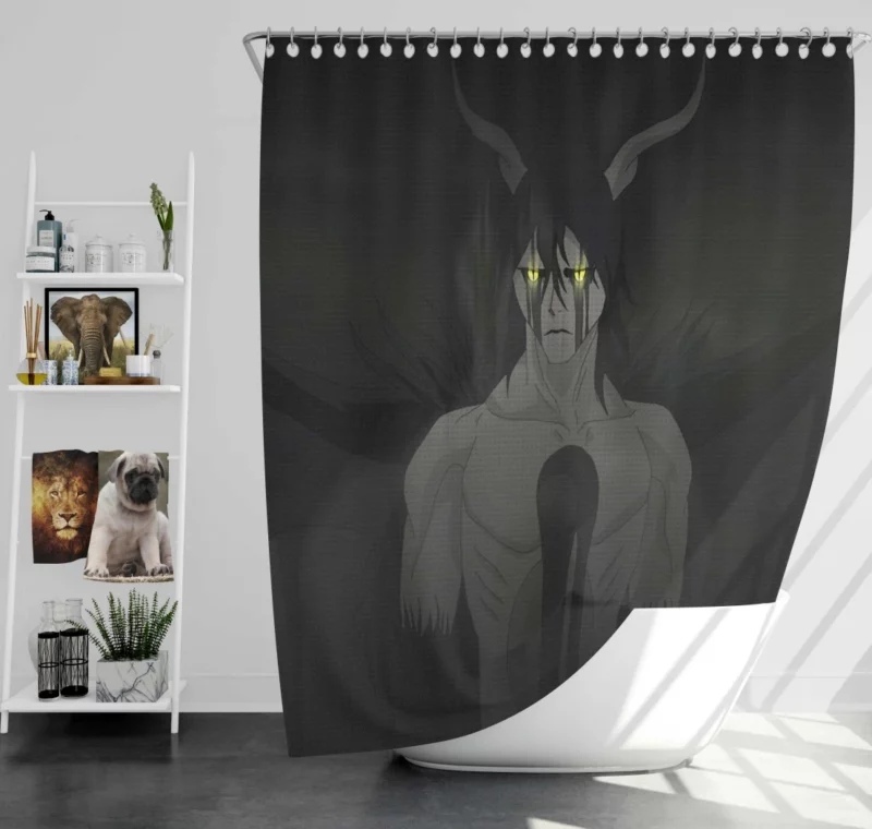 Ulquiorra Cifer Hollow Transformation Anime Shower Curtain