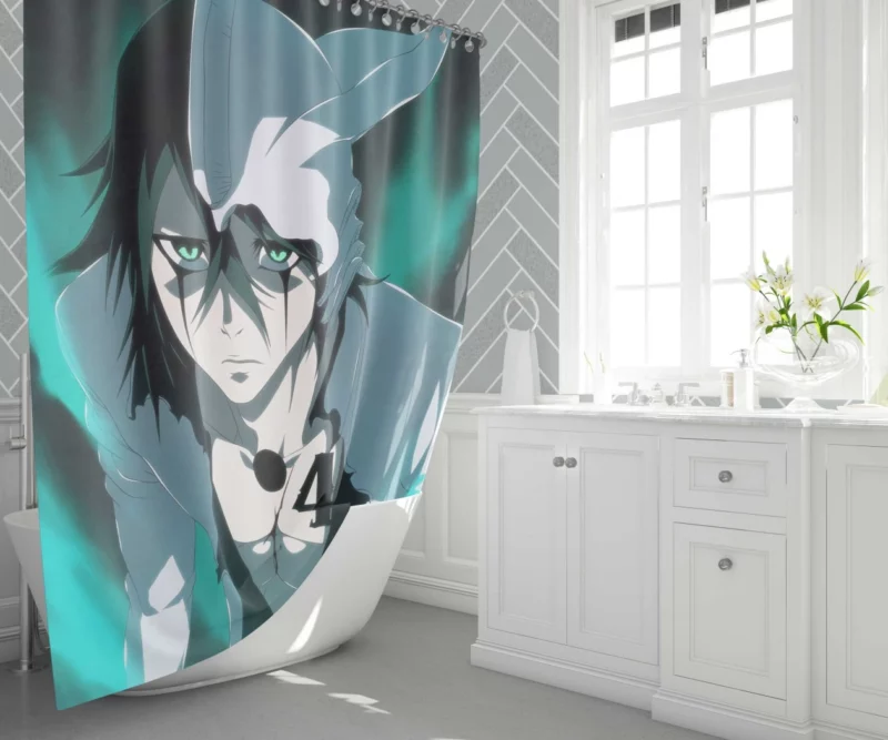 Ulquiorra Cifer Masked Menace Anime Shower Curtain 1