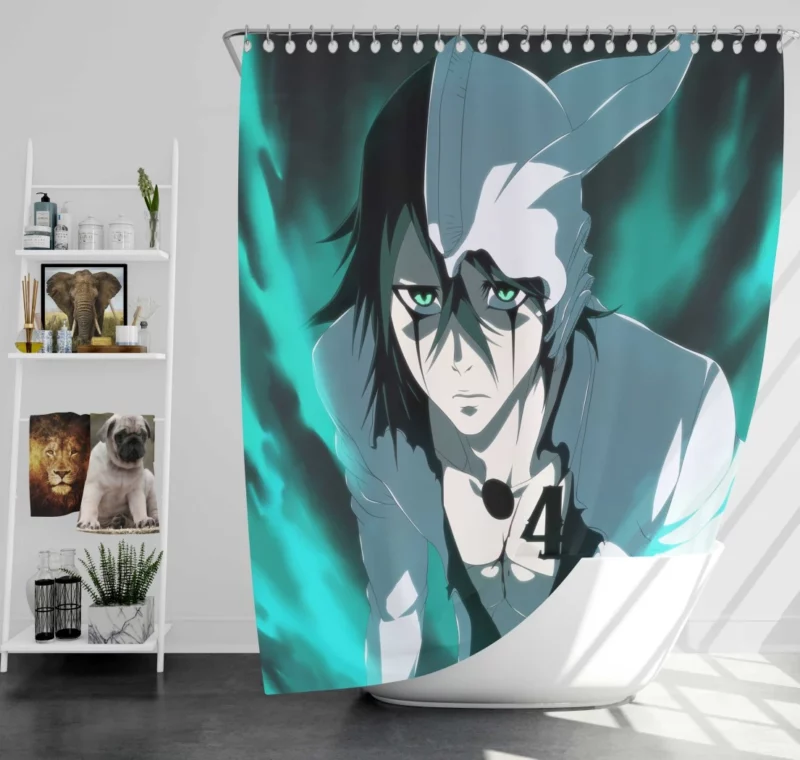 Ulquiorra Cifer Masked Menace Anime Shower Curtain