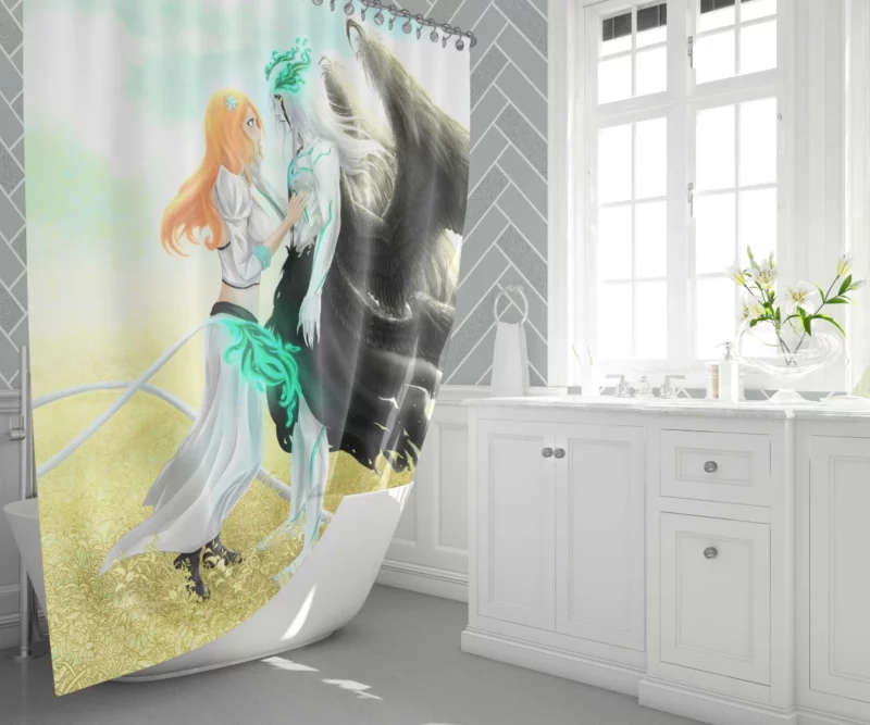 Ulquiorra Cifer Torrent of Tears Anime Shower Curtain 1