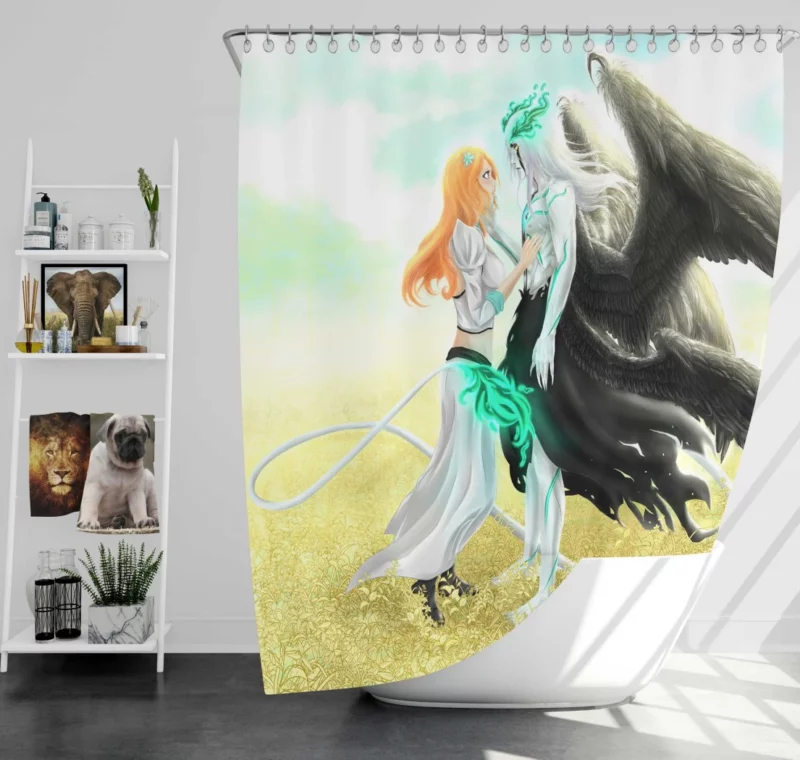 Ulquiorra Cifer Torrent of Tears Anime Shower Curtain