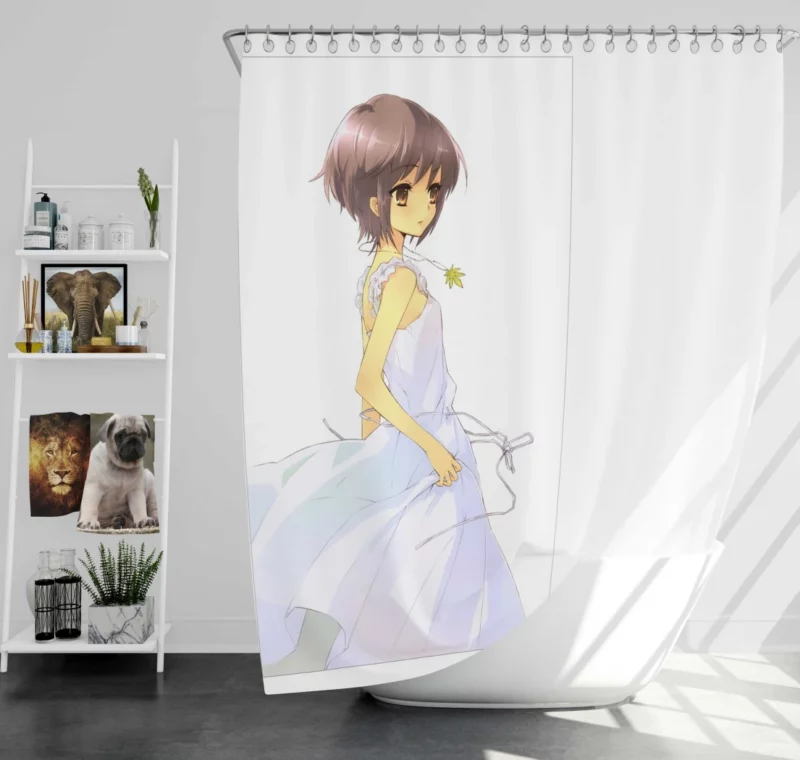 Ulquiorra Cifer and Orihime Inoue Connection Anime Shower Curtain