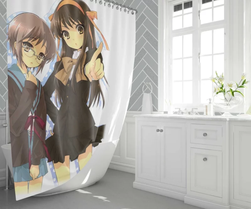 Ulquiorra and Orihime Tragic Love Anime Shower Curtain 1