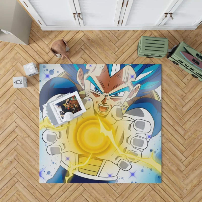 Ultimate Form SSJ Blue Vegeta Anime Rug