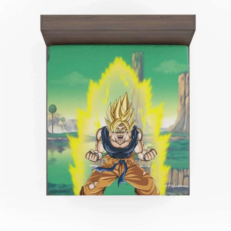 Ultimate Form Super Saiyan Goku Anime Fitted Sheet
