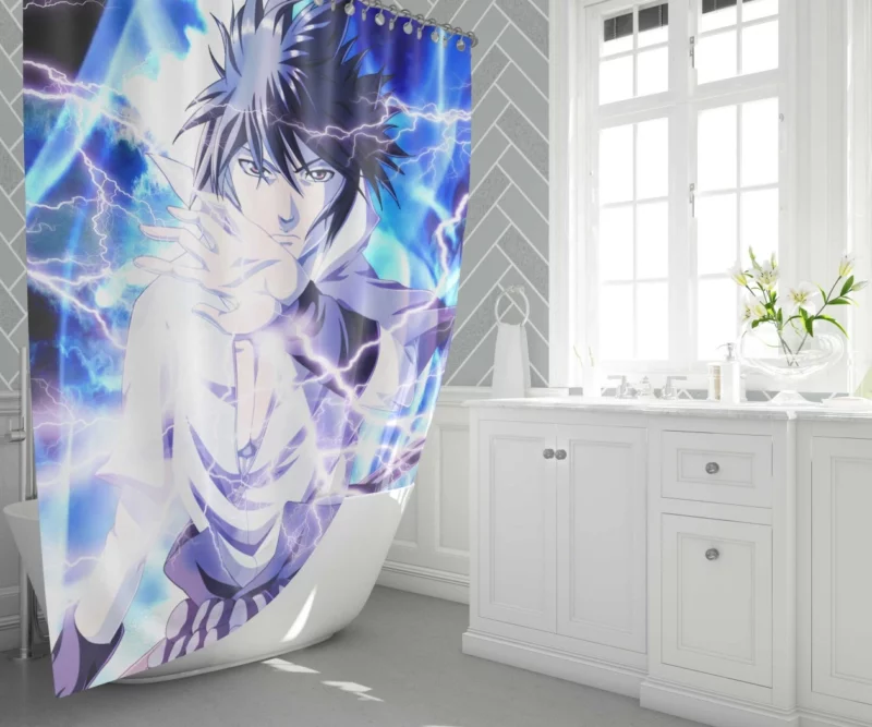 Unbreakable Bond Naruto and Sasuke Anime Shower Curtain 1
