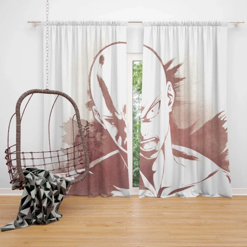 Unleash the Bald Fury Anime Curtain