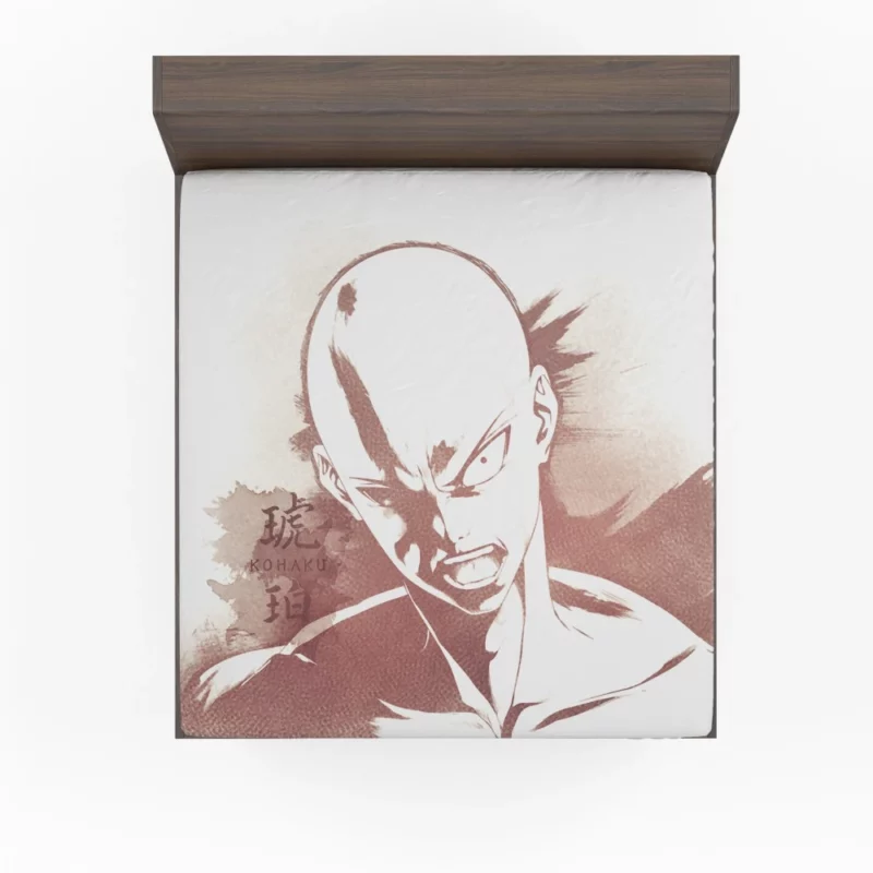 Unleash the Bald Fury Anime Fitted Sheet