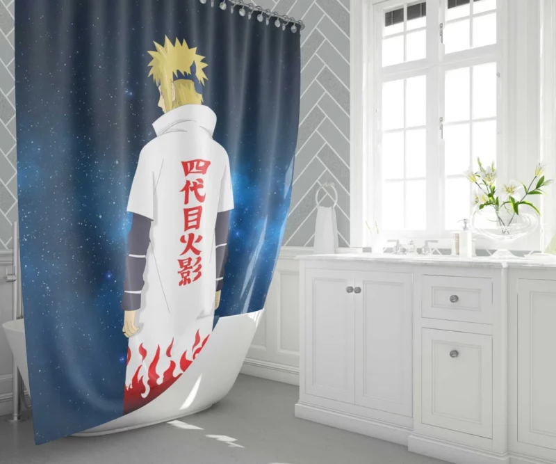 Unraveling Minato Namikaze Legacy Anime Shower Curtain 1