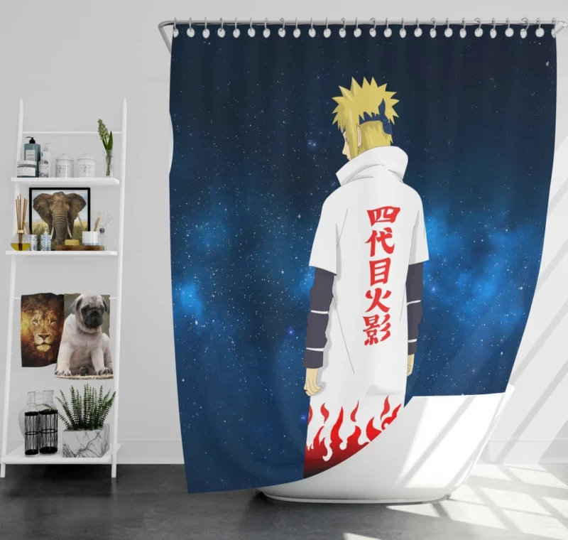 Unraveling Minato Namikaze Legacy Anime Shower Curtain