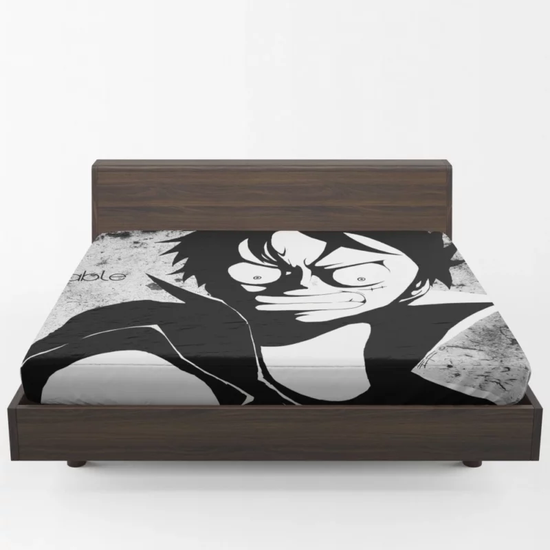 Unstoppable Monkey D. Luffy Anime Fitted Sheet 1