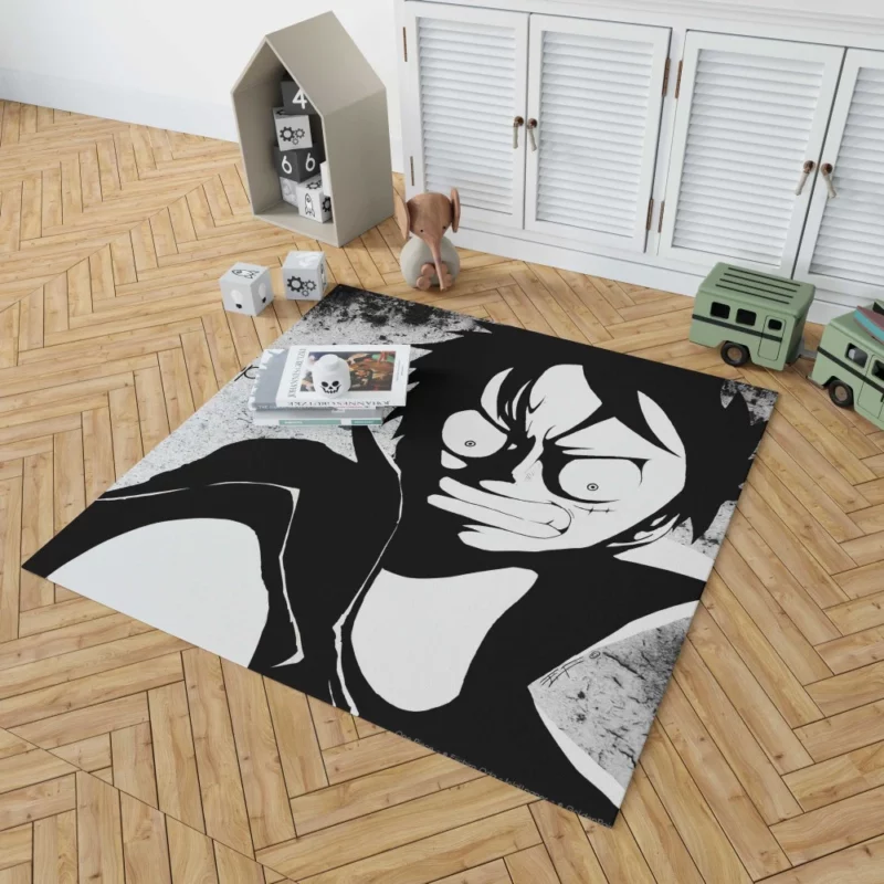 Unstoppable Monkey D. Luffy Anime Rug 1