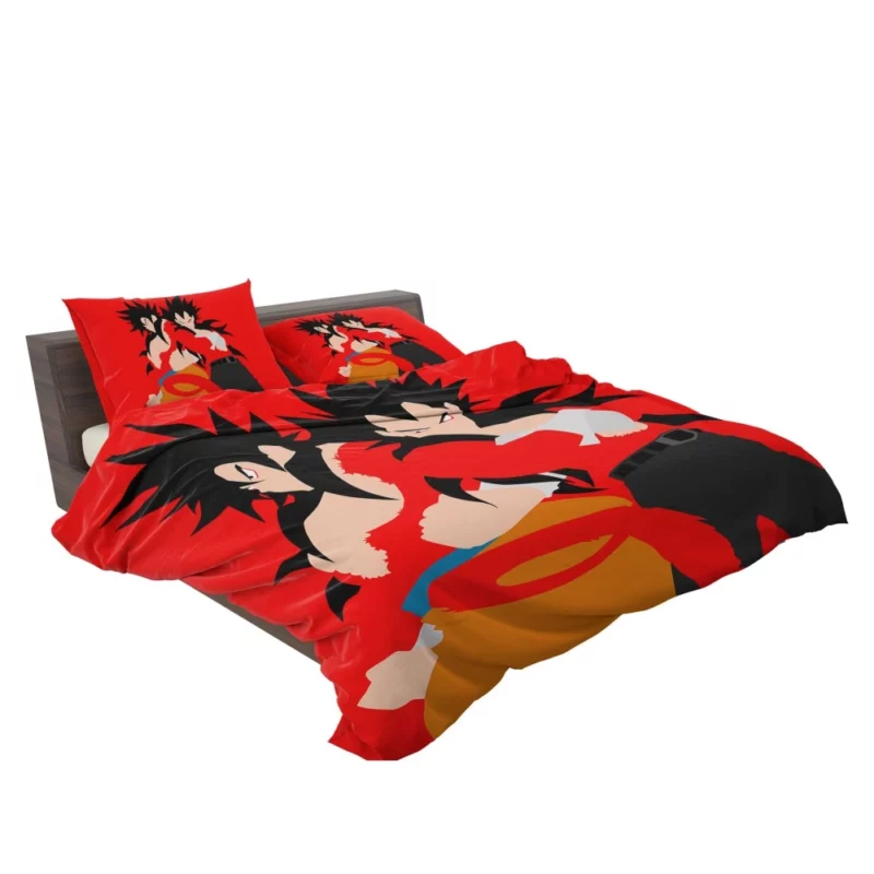 Unveiling Super Saiyan 4 Goku and Vegeta Anime Bedding Set 2