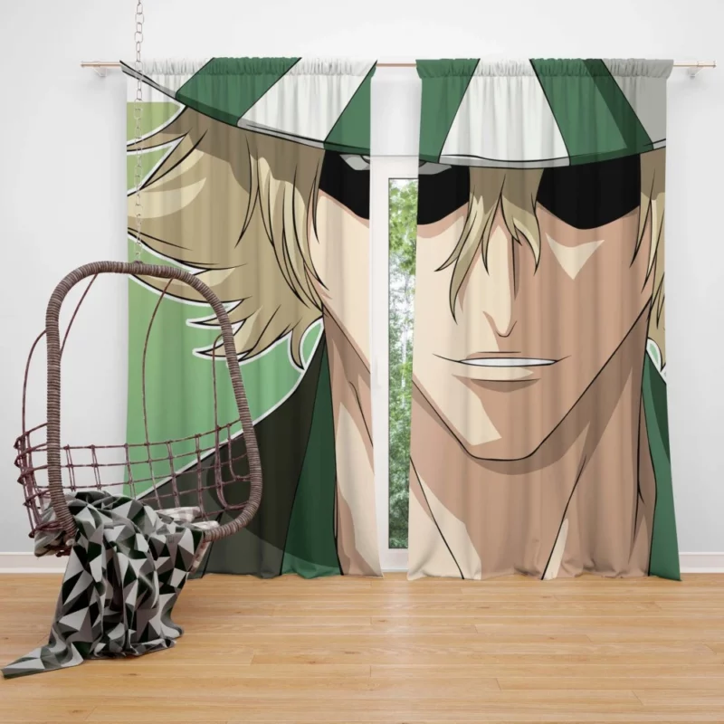 Urahara Bleach Mysterious Genius Anime Curtain