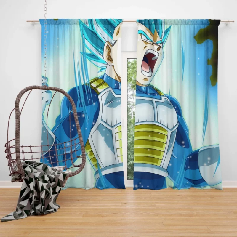 Vegeta Legendary Saiyan Warrior Anime Curtain