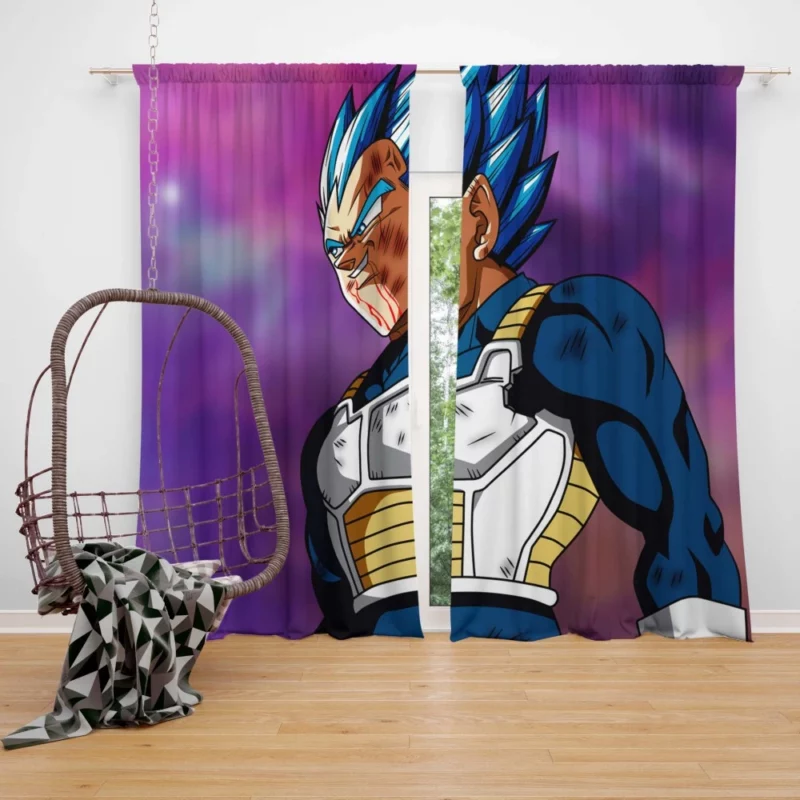 Vegeta Mighty Transformations Anime Curtain