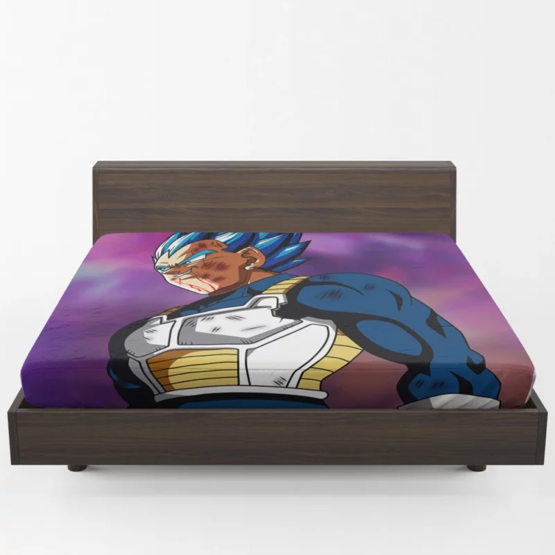 Vegeta Mighty Transformations Anime Fitted Sheet 1