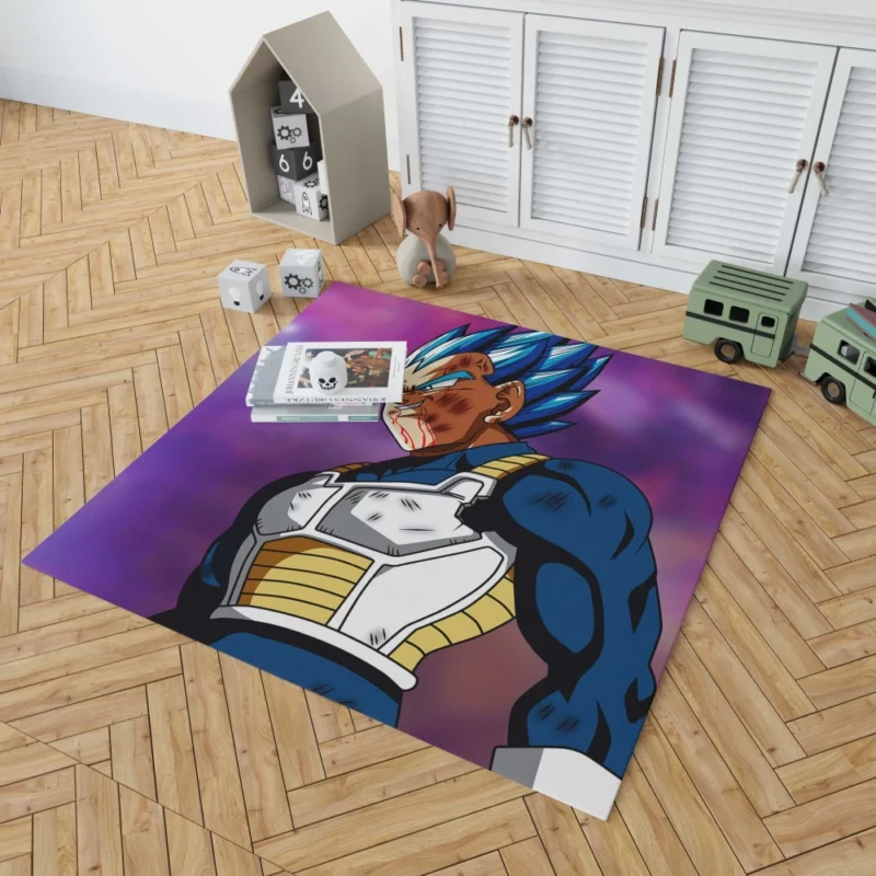 Vegeta Mighty Transformations Anime Rug 1