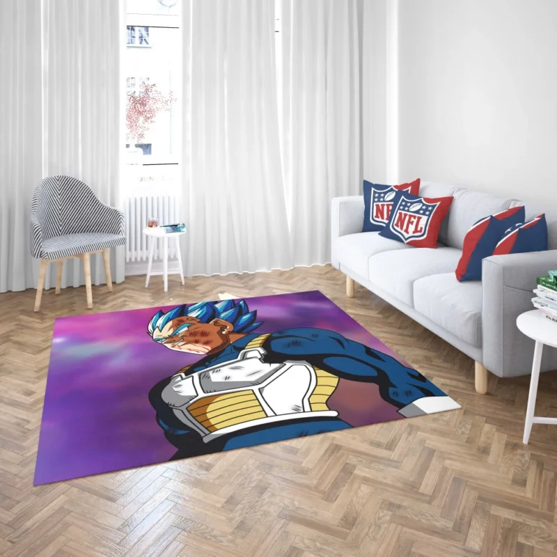 Vegeta Mighty Transformations Anime Rug 2