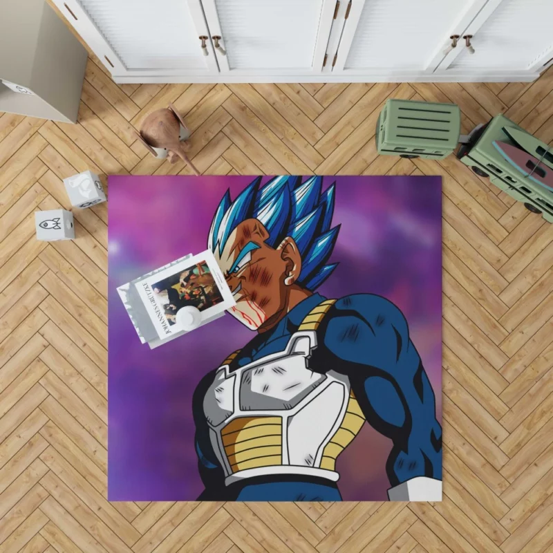 Vegeta Mighty Transformations Anime Rug