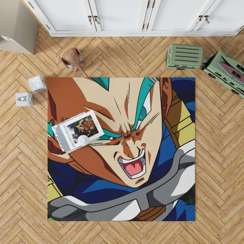 Vegeta San The Saiyan Prince Anime Rug