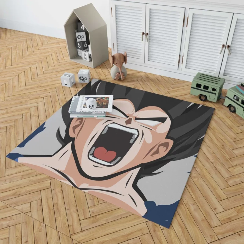 Vegeta Triumphs in Dragon Ball Z Anime Rug 1