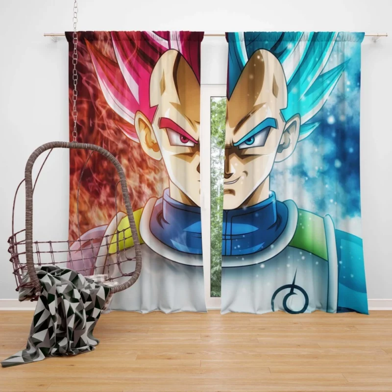 Vegeta Ultimate Form in Action Anime Curtain