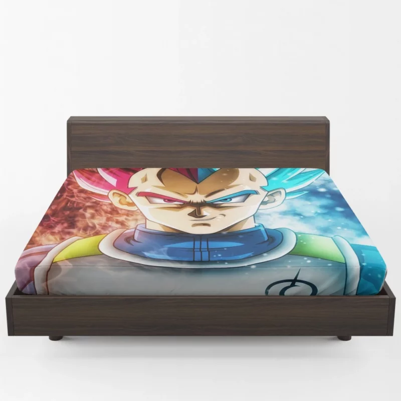 Vegeta Ultimate Form in Action Anime Fitted Sheet 1