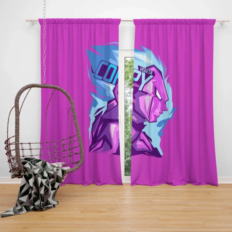 Warrior Path Vegeta Journey Anime Curtain