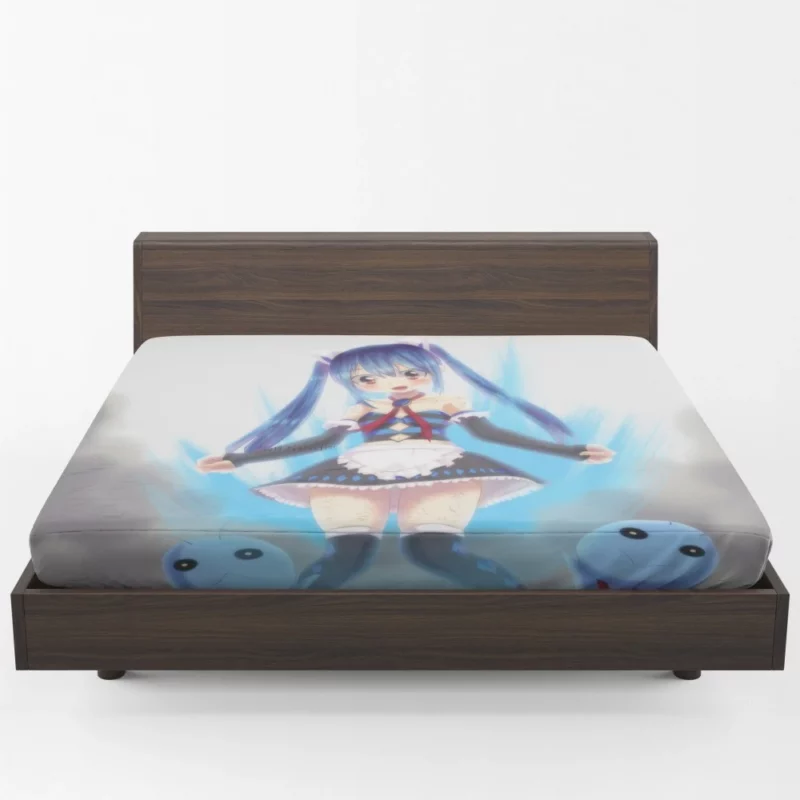 Wendy Marvell Dragon Slayer of Fairy Tail Anime Fitted Sheet 1