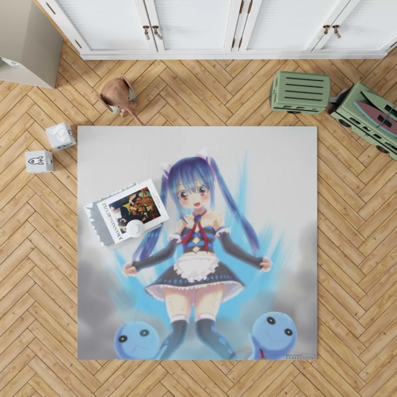 Wendy Marvell Dragon Slayer of Fairy Tail Anime Rug