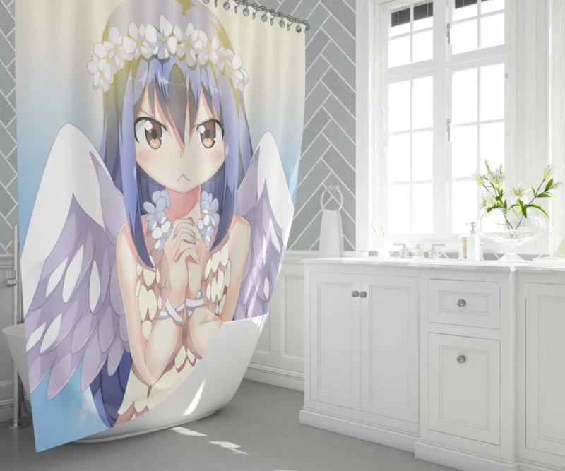 Wendy Marvell Enchanted Fairy Anime Shower Curtain 1