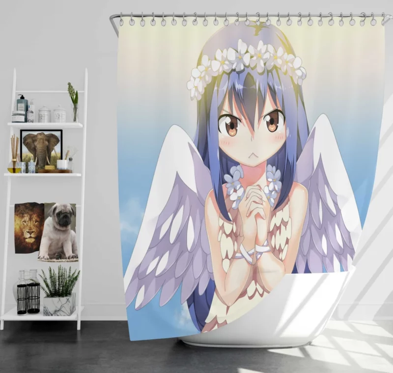 Wendy Marvell Enchanted Fairy Anime Shower Curtain