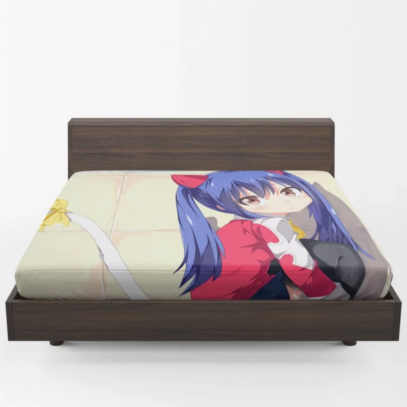 Wendy Marvell Fairy Tail Healing Light Anime Fitted Sheet 1
