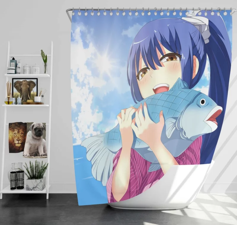 Wendy Marvell Fairy Tail Sky Maiden Anime Shower Curtain