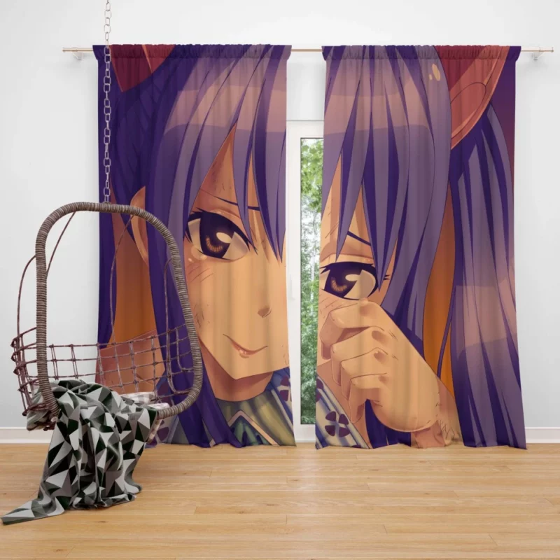 Wendy Marvell Magic and Friendship Anime Curtain