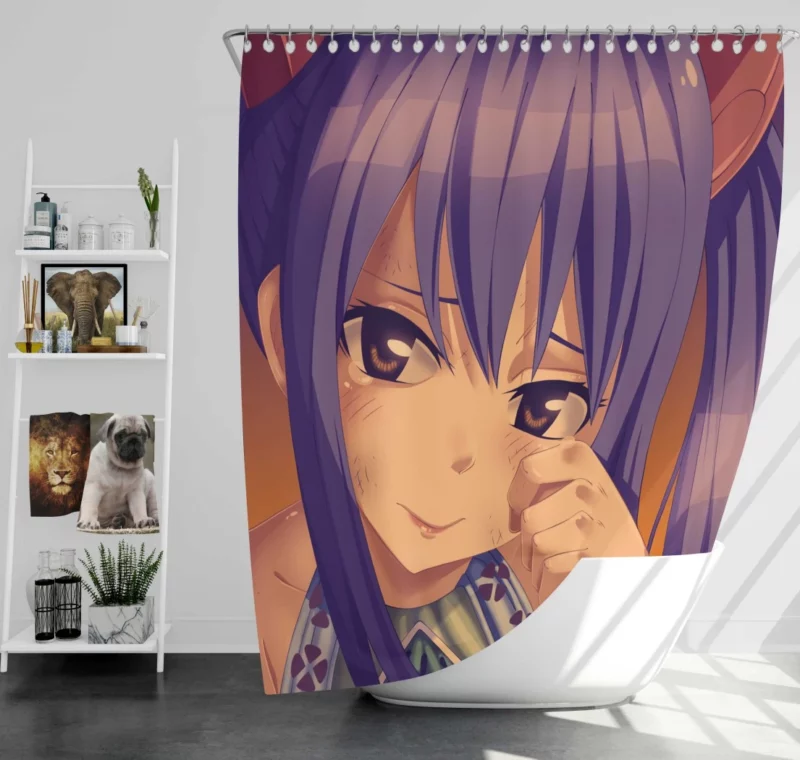 Wendy Marvell Magic and Friendship Anime Shower Curtain