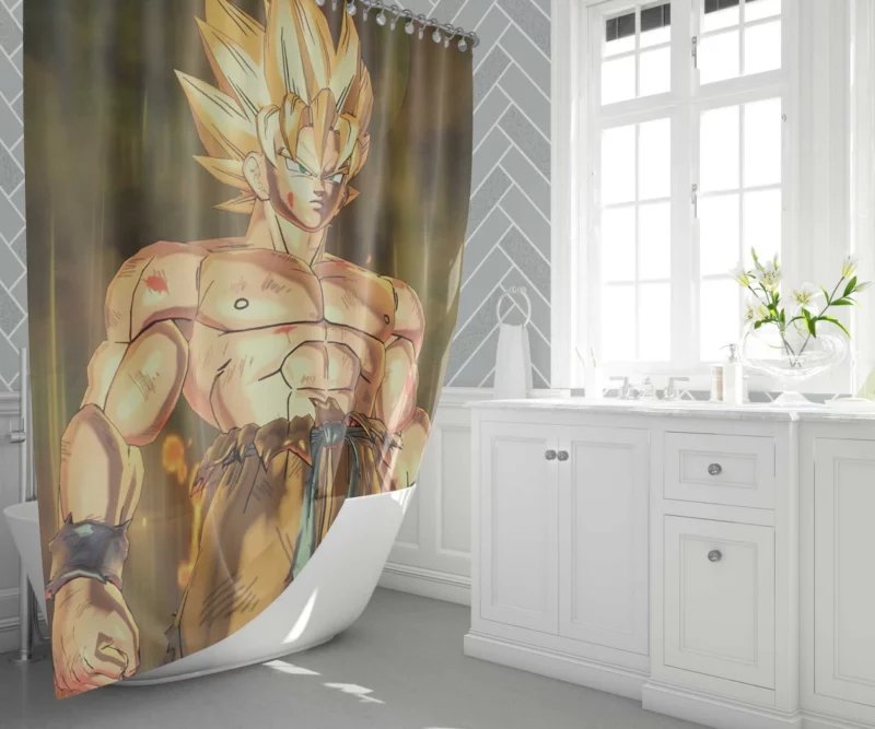 Xenoverse 2 Goku Time-Travel Saga Anime Shower Curtain 1