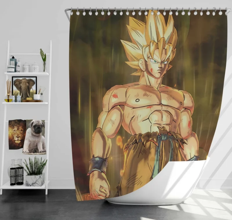 Xenoverse 2 Goku Time-Travel Saga Anime Shower Curtain