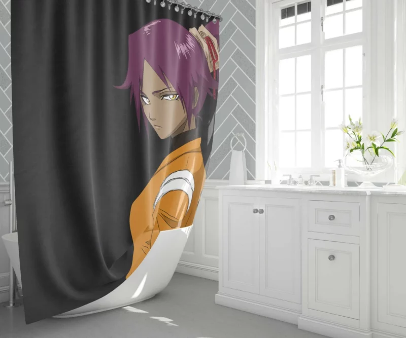 Yoruichi Shihôin Feline Agility Anime Shower Curtain 1