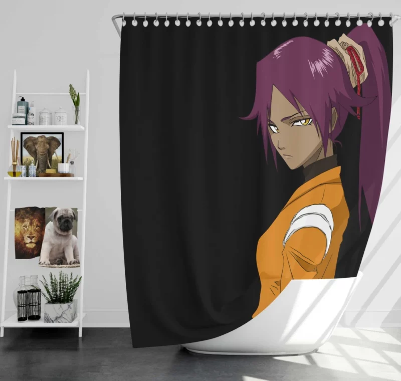 Yoruichi Shihôin Feline Agility Anime Shower Curtain